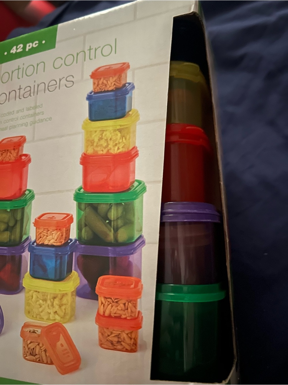 Portion Control Containers - Multicolor Food Storage Set - Picture 3 of 5